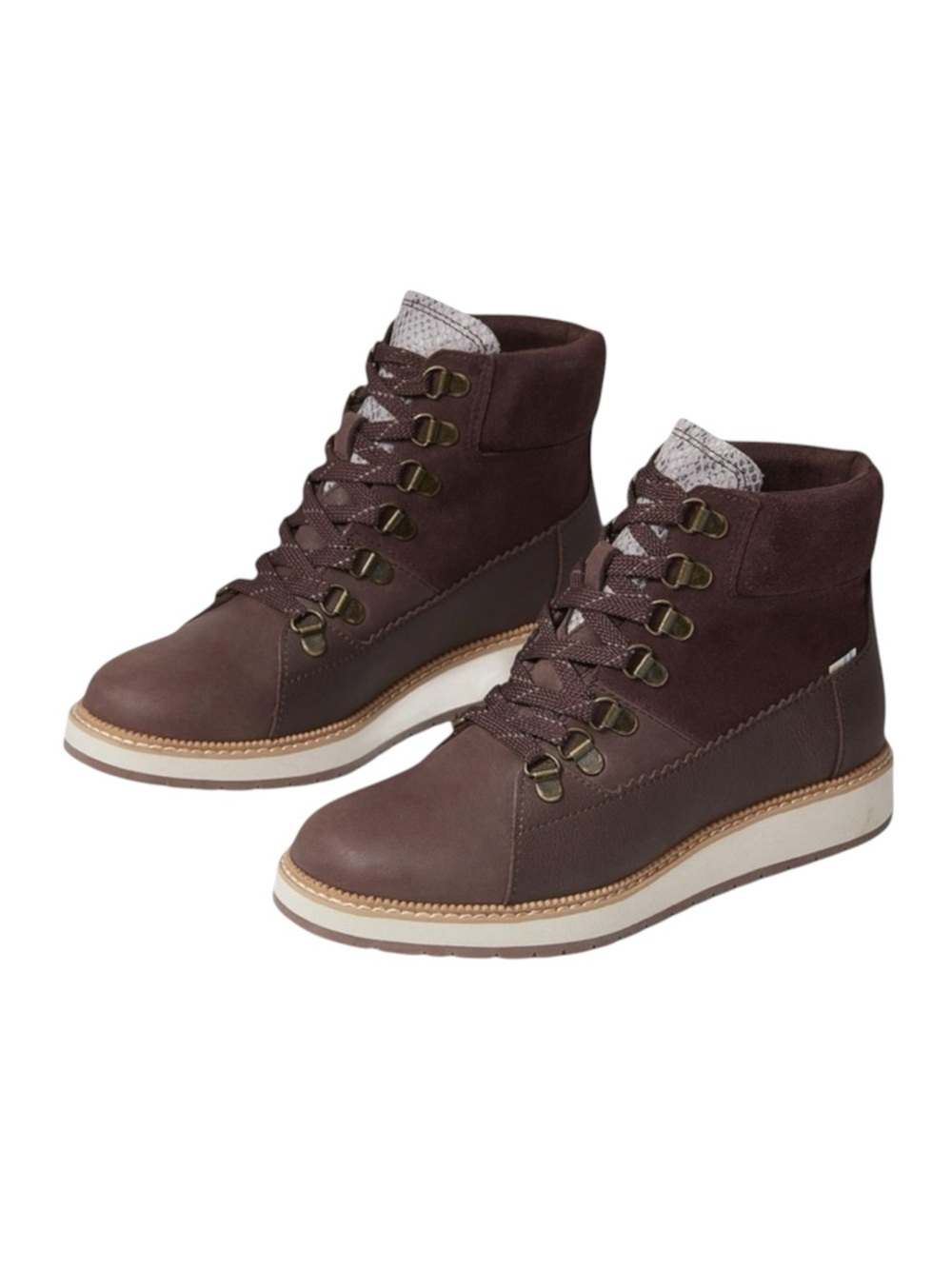 new Toms ☀︎︎ Mesa Waterproof Leather Bootie ☀︎︎ Hiking Boot ☀︎︎ Penny Brown ☀︎ - Picture 14 of 16